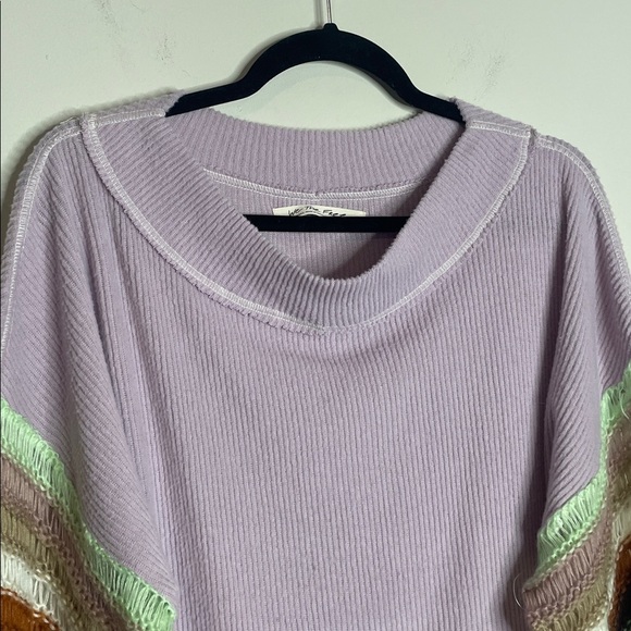 We The Free | Women’s Cha Cha Top Puff Colorful Sleeves Size Small - Picture 3 of 7